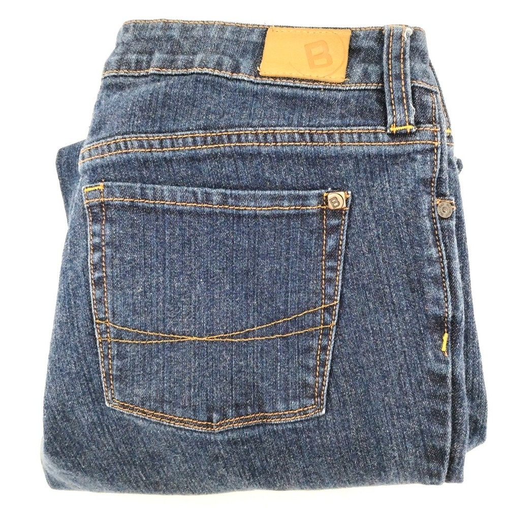 Bullhead Denim Low Rise Boot Cut Jeans Womens Size 11 Long (34x34) Dark Wash